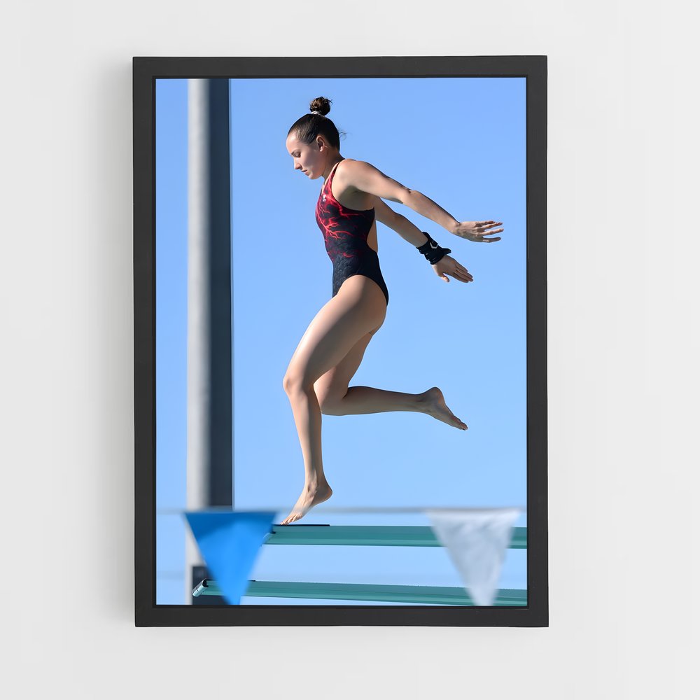 Poster Plongée Époustouflante – affiche Plongeon au tremplin (vue 2)
